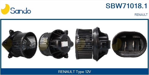 Ventilatore abitacolo SANDO SBW71018.1