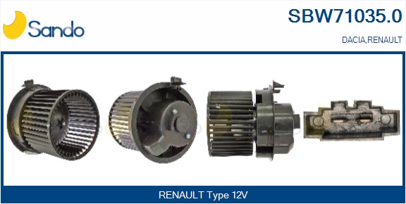 Ventilatore abitacolo SANDO SBW71035.0