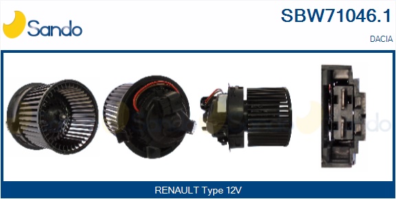 Ventilatore abitacolo SANDO SBW71046.1