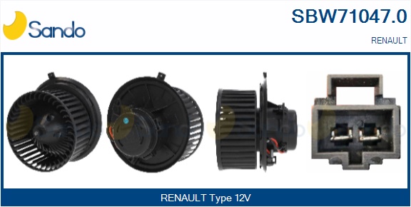 Ventilatore abitacolo SANDO SBW71047.0