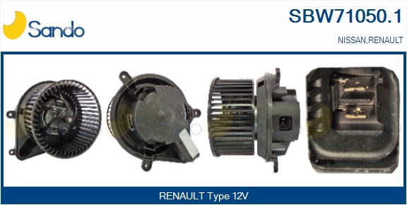 Ventilatore abitacolo SANDO SBW71050.1