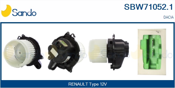 Ventilatore abitacolo SANDO SBW71052.1