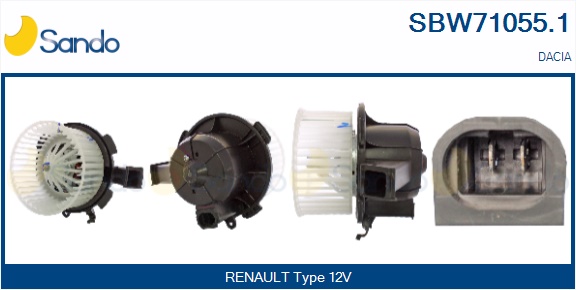 Ventilatore abitacolo SANDO SBW71055.1