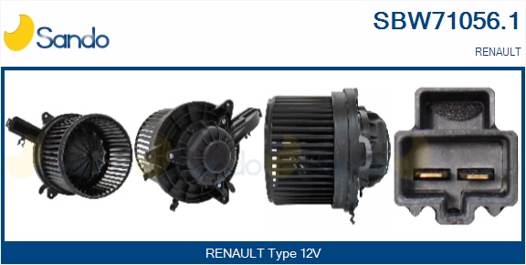 Ventilatore abitacolo SANDO SBW71056.1