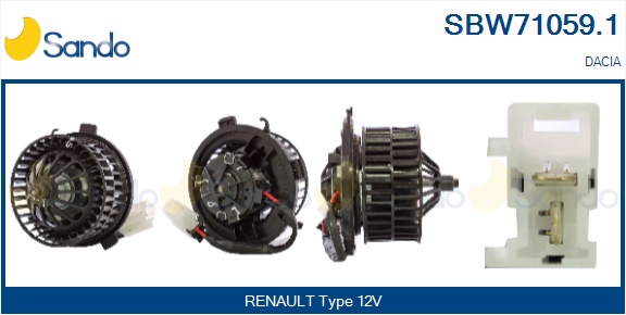 Ventilatore abitacolo SANDO SBW71059.1