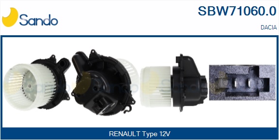 Ventilatore abitacolo SANDO SBW71060.0