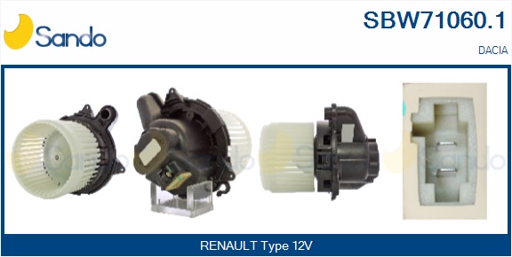 Ventilatore abitacolo SANDO SBW71060.1