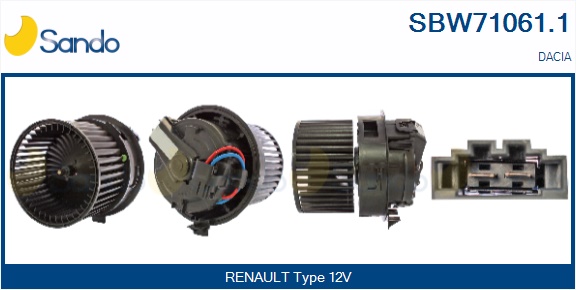 Ventilatore abitacolo SANDO SBW71061.1