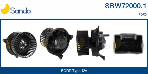 Ventilatore abitacolo SANDO SBW72000.1