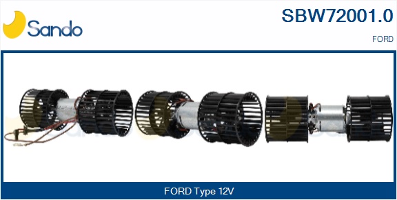 Ventilatore abitacolo SANDO SBW72001.0