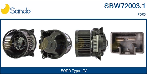 Ventilatore abitacolo SANDO SBW72003.1