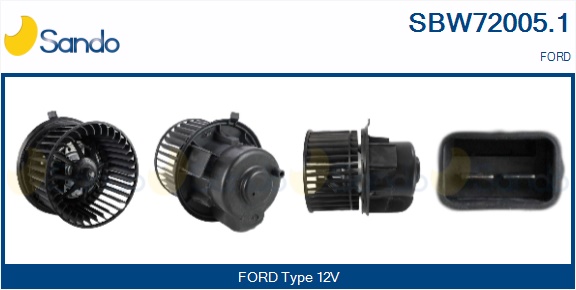 Ventilatore abitacolo SANDO SBW72005.1