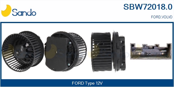 Ventilatore abitacolo SANDO SBW72018.0