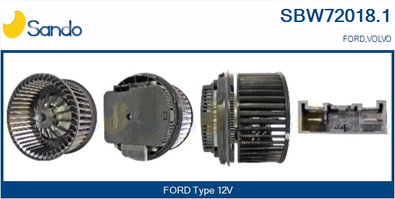 Ventilatore abitacolo SANDO SBW72018.1