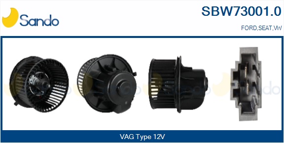 Ventilatore abitacolo SANDO SBW73001.0