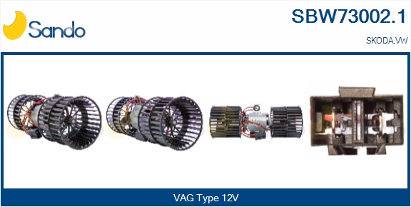 Ventilatore abitacolo SANDO SBW73002.1