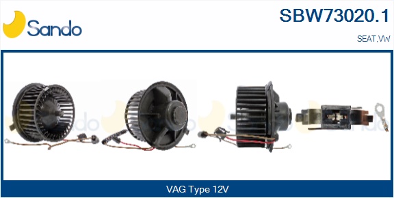 Ventilatore abitacolo SANDO SBW73020.1