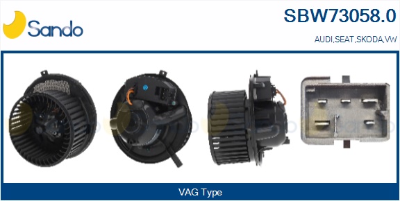 Ventilatore abitacolo SANDO SBW73058.0