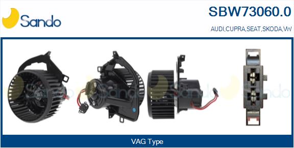 Ventilatore abitacolo SANDO SBW73060.0