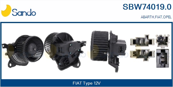 Ventilatore abitacolo SANDO SBW74019.0