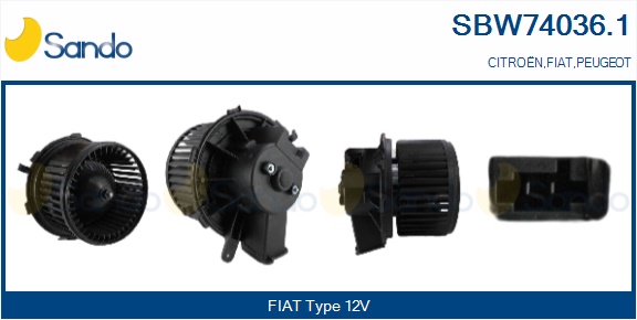 Ventilatore abitacolo SANDO SBW74036.1