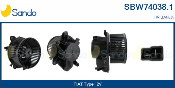 Ventilatore abitacolo SANDO SBW74038.1