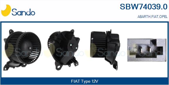 Ventilatore abitacolo SANDO SBW74039.0