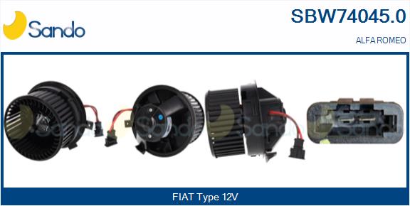 Elettromotore, ventola radiatore SANDO SBW74045.0