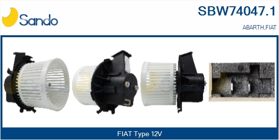 Ventilatore abitacolo SANDO SBW74047.1