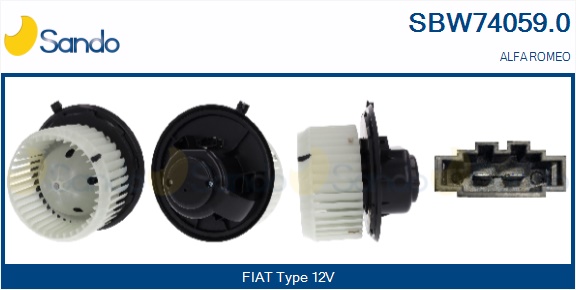 Ventilatore abitacolo SANDO SBW74059.0
