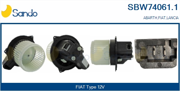 Ventilatore abitacolo SANDO SBW74061.1