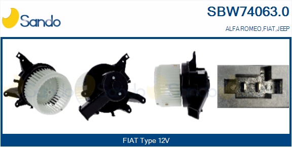 Ventilatore abitacolo SANDO SBW74063.0
