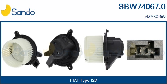 Ventilatore abitacolo SANDO SBW74067.0