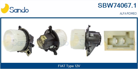 Ventilatore abitacolo SANDO SBW74067.1