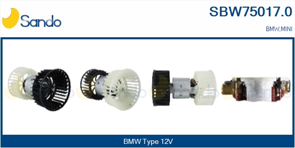 Ventilatore abitacolo SANDO SBW75017.0