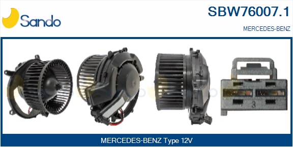 Ventilatore abitacolo SANDO SBW76007.1