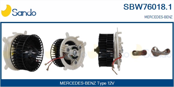 Ventilatore abitacolo SANDO SBW76018.1