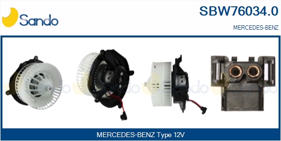 Ventilatore abitacolo SANDO SBW76034.0