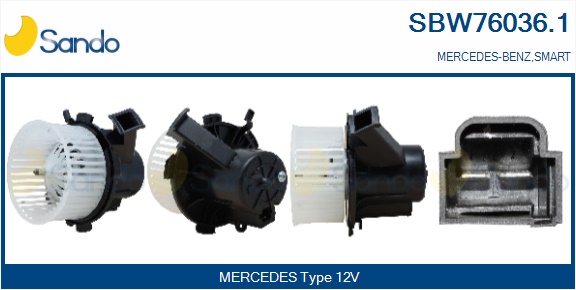 Ventilatore abitacolo SANDO SBW76036.1