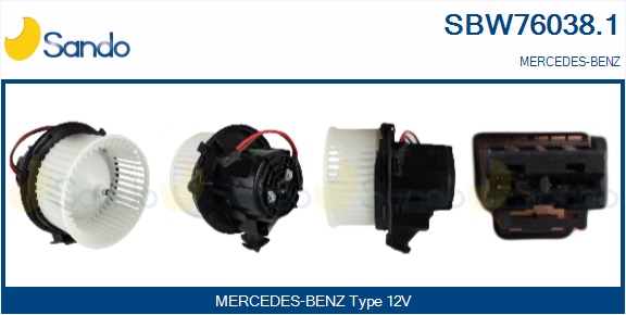 Ventilatore abitacolo SANDO SBW76038.1