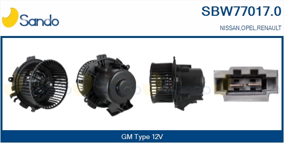 Ventilatore abitacolo SANDO SBW77017.0