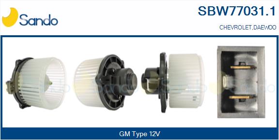 Ventilatore abitacolo SANDO SBW77031.1