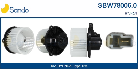 Ventilatore abitacolo SANDO SBW78006.0