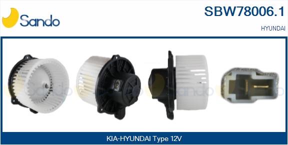 Ventilatore abitacolo SANDO SBW78006.1