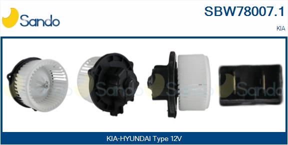 Ventilatore abitacolo SANDO SBW78007.1