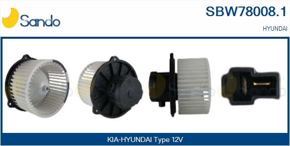 Ventilatore abitacolo SANDO SBW78008.1