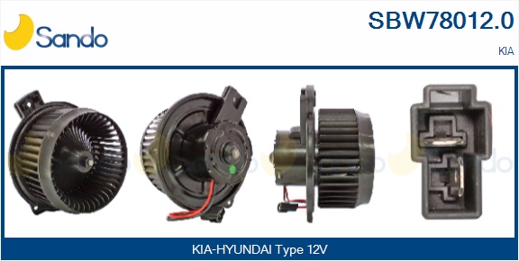 Ventilatore abitacolo SANDO SBW78012.0