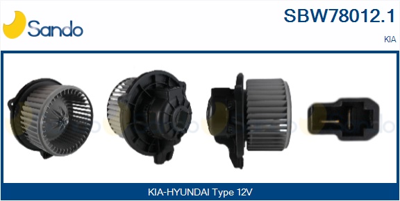 Ventilatore abitacolo SANDO SBW78012.1