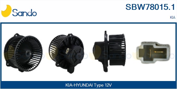 Ventilatore abitacolo SANDO SBW78015.1