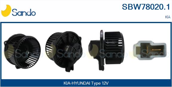 Ventilatore abitacolo SANDO SBW78020.1